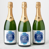 25周年記念結婚ワインきらめくボトル室 スパークリングワインラベル (ボトル)