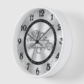 25周年記念結婚壁時計 壁時計 (傾斜)