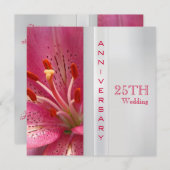 25周年記念結婚式招待状 招待状 (正面/裏面)