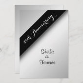 25周年記念結婚式招待状 招待状 (正面/裏面)