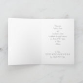 25周年記念結婚招待状及び署名 招待状 (内部)