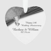 25周年記念結婚記念 オーナメント (正面)