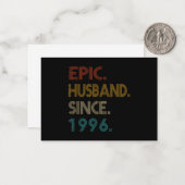 25周年記念結婚贈り物エピック・夫 ノートカード (正面/裏面インサイチュ)