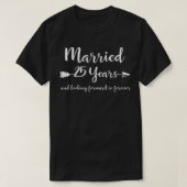 25周年記念結婚贈り物|過去記事 Tシャツ (デザイン正面)