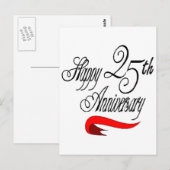 25周年記念結婚贈り ポストカード (正面/裏面)
