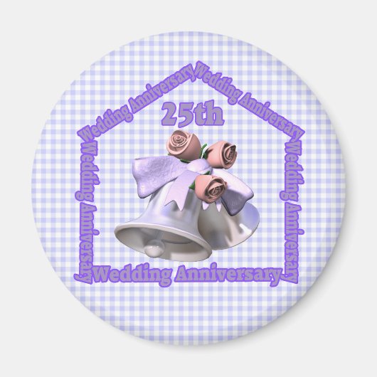 25周年記念結婚贈り マグネット (正面)