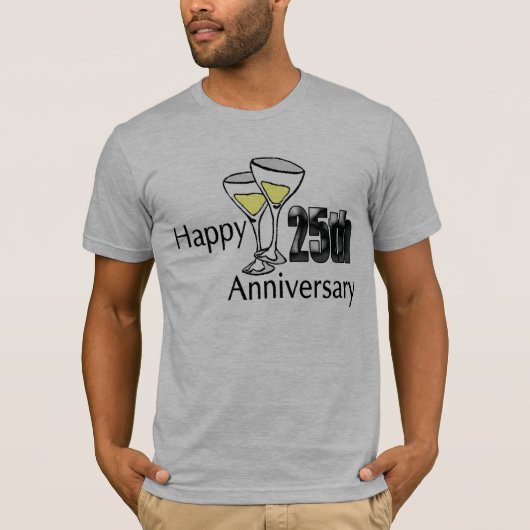 25周年記念結婚贈り Tシャツ (正面)