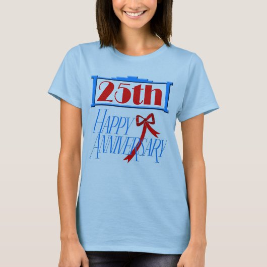 25周年記念結婚贈り Tシャツ (正面)