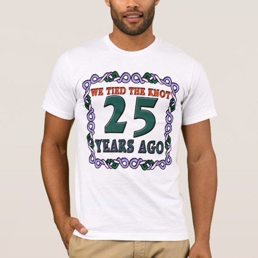 25周年記念結婚贈り Tシャツ (正面)
