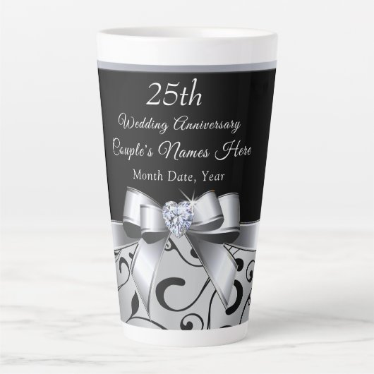 25周年記念結婚贈アイディアのお友達 カフェラテマグ (正面)