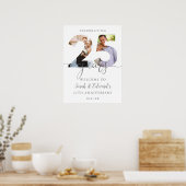 25周年記念結婚2フォトウェルカムサイン ポスター (キッチン)