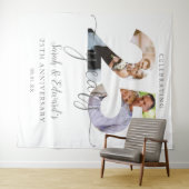 25周年記念結婚2フォトバックグラウンド タペストリー (インサイチュ(横))