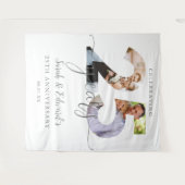 25周年記念結婚2フォトバックグラウンド タペストリー (正面(横))