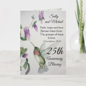 25周年記念賛美の信仰希望愛カップル カード (正面)
