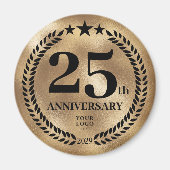 25周年記念金ゴールド マグネット (正面)