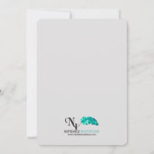 25周年記念銀のスクロール結婚式招待状 招待状 (裏面)