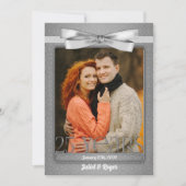 25周年記念銀婚式の写真 招待状 (正面)