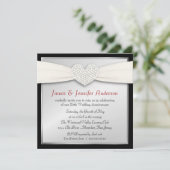 25周年記念銀婚式パーティー招待状 招待状 (スタンド正面)