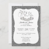 25周年記念銀箔輝き式典 招待状 (正面)
