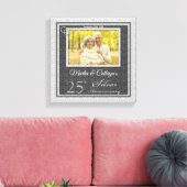 25周年記念12x12写真パーソナライズされた キャンバスプリント (インサイチュ (リビング))