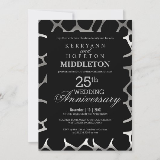 25周年記念・ぎょたくんパターン招待状 招待状 (裏面)