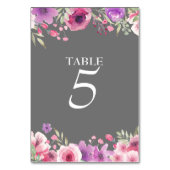 25周年記念 ウォーターカラーローズ テーブルナンバー (正面)