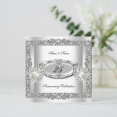 25周年記念 エレガントなホワイト シルバー パールレース2 招待状 (スタンド正面)