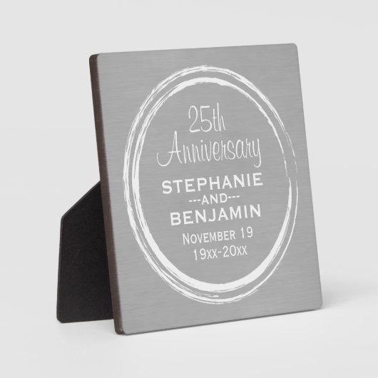 25周年記念 オーダーメイド フォトプラーク (正面)