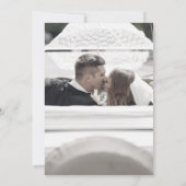 25周年記念 シルバーアニバーサリー ウェディング フォト グリーン 招待状 (裏面)