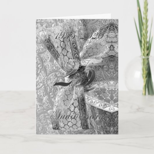 25周年記念 シルバーウェディング 25年のジュビリー 案内状 (正面)