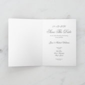 25周年記念 シルバーウェディング 25年のジュビリ 案内状 (内部)