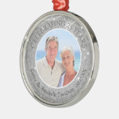 25周年記念 |シルバースパークル写真 メタルオーナメント (左)