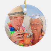 25周年記念 |シルバースパークル2枚の写真 セラミックオーナメント (裏面)