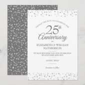 25周年記念 シルバーハートの日を変更  招待状 (正面/裏面)