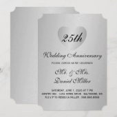 25周年記念 シルバーハート 招待状 (正面/裏面)