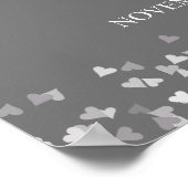 25周年記念 シルバーラブハーツ ウェルカムサイン ポスター (角)