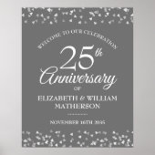 25周年記念 シルバーラブハーツ ウェルカムサイン ポスター (正面)