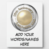 25周年記念（「シルバー」と「パール」「3-D」） フォトプラーク