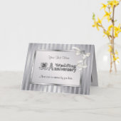 25周年記念 - シルバー カード (黄色い花)