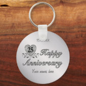25周年記念 – シルバー キーホルダー (正面)