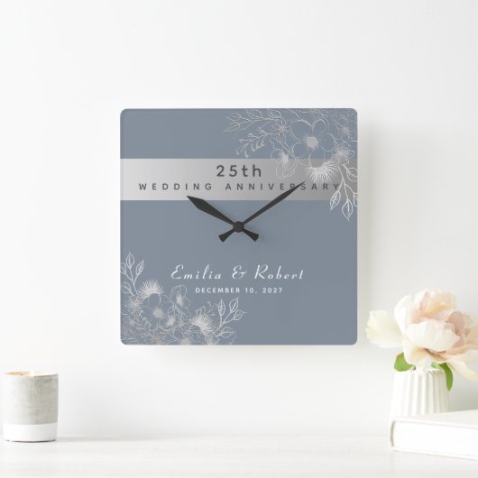 25周年記念 スクエア壁時計 (ホーム)