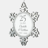 25周年記念 スノーフレークピューターオーナメント (右)
