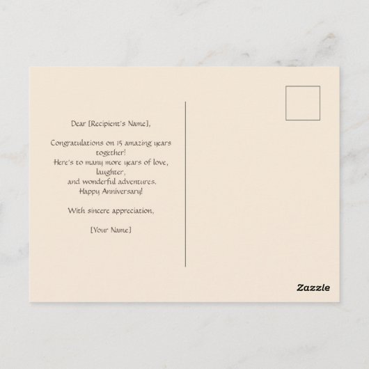 25周年記念 ハムスターたち お互いに頭を悩ませて ポストカード (裏面)