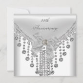 25周年記念 ホワイトシルバーオーバーレイブレスレット 招待状 (正面)