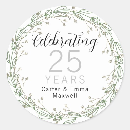 25周年記念 ラウンドシール (正面)