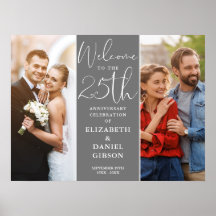 25周年記念 今昔2枚の写真 ウェルカムサイン