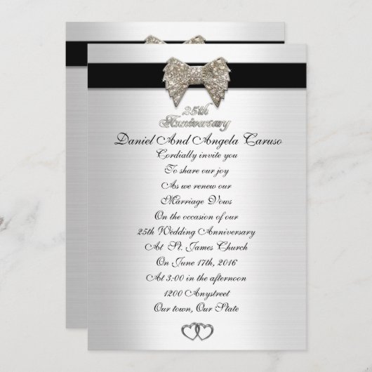 25周年記念 招待状 (正面/裏面)