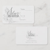 25周年記念 白いバラ プレイスカード (正面/裏面)