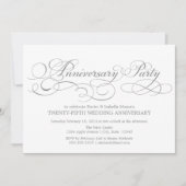 25周年記念 | 白/銀 招待状 (正面)