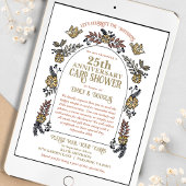 25周年記念 結婚記念日のカード メールでお祝いしよう 招待状